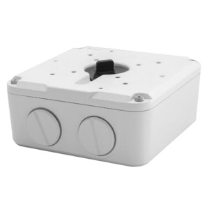 Caja de conexión - A cámaras bala - Adaptar a usar exterior - Instalación no techo ou na muro - Color blanco - Paleta de cables