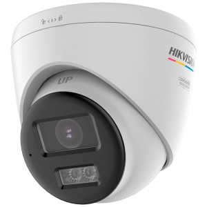 Câmara Dome Hikvision da gama HDTVI PRO - Resolução 4K (3840x2160) - Lente 2.8 mm | ColorVu: Imagem a cores 24 horas - Alcance da luz híbrida 40 m - Microfone incorporado | Áudio sobre coaxial - IP67 | Anti-corrosão NEMA4X