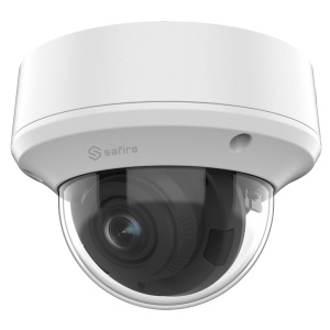 Câmara Dome Safire Gama ECO - Saída 4 em 1 - 5 Mpx high performance CMOS - Lente motorizada 2.7~13.5 mm - Smart IR Matrix, Alcance 40 m - Impermeável IP67 | Antivandalismo IK10