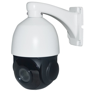 Câmara Domo PTZ IP AI EASY-P - 5 MPx | Lente 5.35~96.3mm - IV 80m | Microfone | Altifalante | 18X Zoom ótico - IA por humanos e/ou veículos - IP66 | WDR 120dB | PoE | RJ45