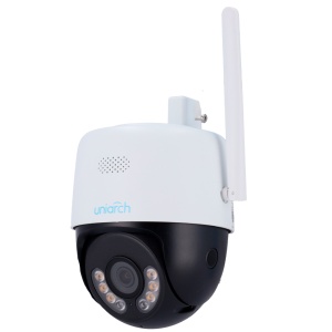 Cámara IP PTL Wifi Uniarch - 3 MP | Lente 4.0 mm | microSD 512 GB - IR 30 m | Luz blanches 10 m | DWDR - Autotracking | 20 Programar - IP67 | Wi-Fi - Micrófono | Altavoz | Botón de reiniciar