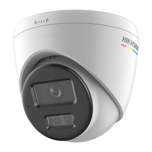 Cámara Turret IP gama VALUE - Resolución 6 Mpx (3200x1800) | Lente 4 mm - IR 30 m | Luz blanca 30 m | Micrófono integrado - ColorVu 3.0: imagen a color 24 horas - Detección de movimiento 3.0 - 120 dB WDR | PoE | Grado de protección IP67