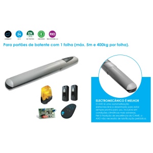CAME - KIT 001U7421 - 24V - Para portões com 1 folha batente máx. 5m por folha
