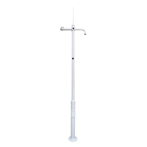 CCTV Post - 3.5 meters high - Made of galvanized steel - 2 pieces of 1.25 meters and 1 1 meter base - PTZ chambers, bullet cameras and lightning brackets - Provided IP65 United IP65