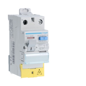 CEC140F – Int. diff. 1P+N 40A 100mA AC mit HAGER-Klemmen EAN:3250611619109