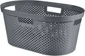 Cesto reciclado Infinity Cinzento escuro 40L