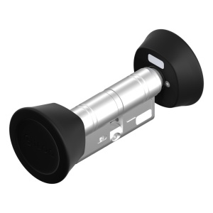 Cilindro inteligente S50 com leitor longo - Abertura com TAG NFC ou APP móvel - Sem necessidade de bateria (alimentado por NFC) - Dimensões 30 (interior) x 30 (exterior) mm - Comprimento ajustável com ILOQ-S50-EXTENSION-x - Exterior IP65 | Leitor interior