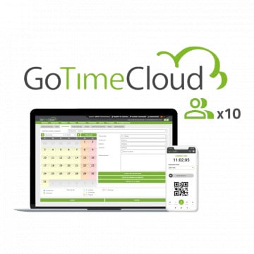 Cloud License for Presence Control - 10 Users / 10 Apps Included - Remote GPS Location - Creation and Export of Different Reports - Annual Payment | User/Year Price - 10% Promotional at Bonus Visiotech