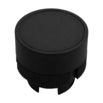 ClPar0B -10 - Round Return Button, Black, 1NO