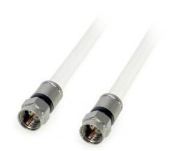 Compression coaxiale "F" 1,5 m blanc (B0)