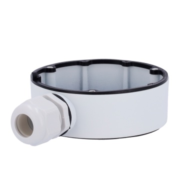 Connection Box - For Dome Cameras - Apt for Outdoor Use - Ceiling Installation or Wall - White Color - Cable Passer