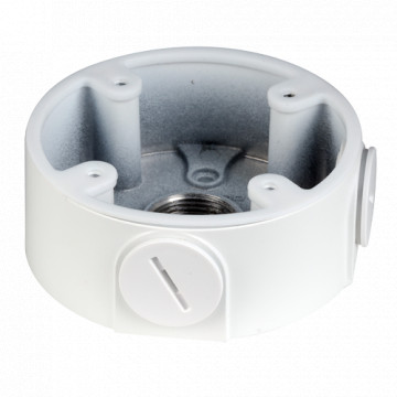 Connection Box - For Dome Chambers - Apt for Outdoor Use - Ceiling or Wall Installation - White Cable Cable
