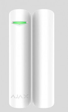 Contacto magnético porta/janela - Grau 2 - Sem fios 868 MHz Jeweller - Indicador LED e antena interna - Entrada com ligação por cabo / Proteção contra sabotagem - Alcance até 1200 m - Fonte de alimentação 1 bateria CR123A 3.0 V (incluído)