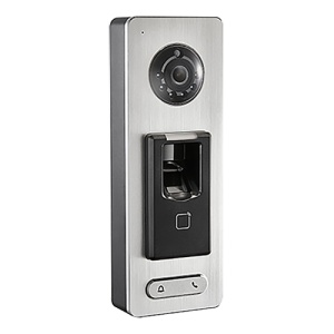 Controlo de acesso - Câmara IP integrada : Controladora integrada - 5.000 impressões | 200.000 registos - TCP/IP e WiFi : Abertura com códigos QR - Software Safire Control Center - Não compatível com monitores Safire