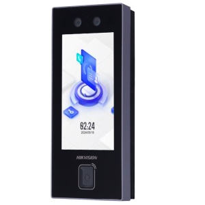 Controlo de acesso e presença PoE IP65 - Reconhecimento facial, cartão EM, código QR dinâmico e PIN - 3.000 utilizadores | 150.000 registos - TCP/IP, WiFi, USB, RS485 e Wiegand - 4.5" Ecrã TFT sensível ao toque | Controlador integrado - iVMS-4200 | Hik-Co