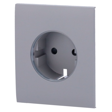 Couverture centrale pour Smart Form et Type F - Compatible avec AJ -Otletcore -Smart - Talk and Power Consumeur LED - Bouton tactile pour le contrôle manuel - LED de rétroaction - Couleur de gris