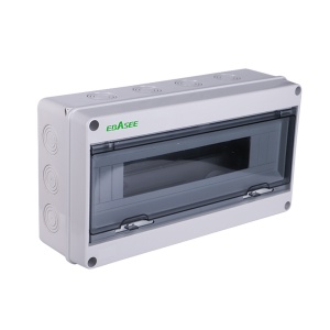Cuadro de distribución - Número de módulos: 18 - Estanco / Válido para exterior - Compatible con protecciones eléctricas - Para montaje en carril DIN - 363 x 198 x 108 mm