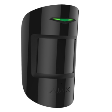 Detetor PIR e rotura de cristal - Grau 2 - Sem fios 868 MHz Jeweller - Imune à presença de animais domésticos - Sensibilidade ajustável - Faixa de deteção PIR 12 m - Faixa de deteção rotura de cristal 9 m