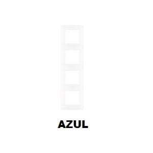 EFAPEL - 42940TAZ ESPELHO QUÁDRUPLO AZUL - 5603011643034