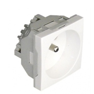 EFAPEL - 45112SBR PRESA FRANCESE CON OTTURATORE - 2 MODI BIANCO - 5603011056889