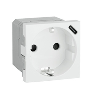 EFAPEL - 45139SPM TOMADA SCHUKO C/CARREGADOR USB TIPO C PR MATE - 5603011650490