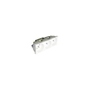 Efapel - 45197svm French triple socket w/Obtur - 6 Mód Red - 560301156661