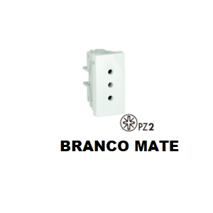 EFAPEL - 45423SPM ENCHUFE ITALIANO 10A C/OBTUR 1 MÓDULO PT MATE - 5603011616120