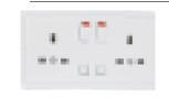 EFAPEL - 50344CBM TOMADA DUPLA INGLESA BRANCA MATE - 5603011629380