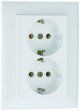 EFAPEL - 90331CPE DOUBLE SCHOOL PLATE MONOBLOCO Pearl - 5603011070496