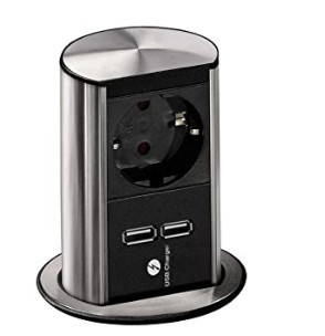 Elevator 1x Schuko + 2x Usb (5.2V/2.15A)