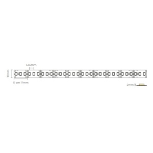 ESL6612WH - 100100700086 - Tape LED Pro 12V 14.4W / M 6400K IP20 180LED / M