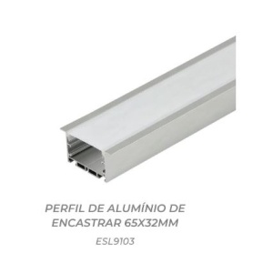 ESL9103 - 100101000025 - ENCLESTER PROFILE WITH 65x32mm tab with matte diffuser