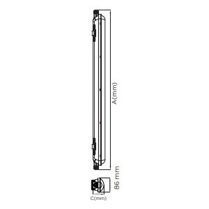 ESL9518WHKIT - 100101100113 - ARM.LED 18W 5000K IP65 C/KIT DE EMERGÊNCIA