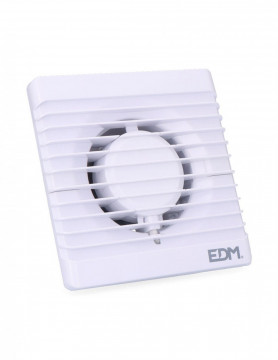 Extractor de ar WC 12w Ø8cm 80db 155x155mm Edm. 230v,50hz, Branco
