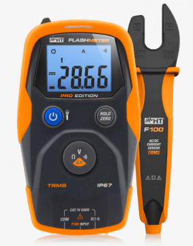 FLASHMETERPRO - HR000PRO P67 TRMS DMM con abrazadera de mandíbula abierto F100
