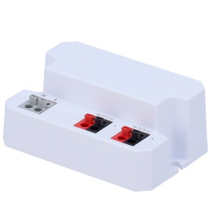Fonte de alimentação comutada - Entrada AC 100V ~ 240V - Saída 2 canais - Saída DC 12 V / 2 A (24W) - Cor branco