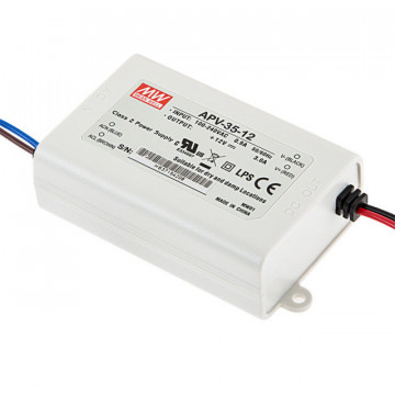 Fonte de Alimentação Mean Well 12Vdc 35W IP42 APV