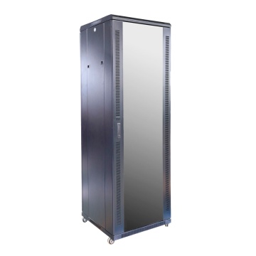 Gabinete rack a piso - Hasta 37U rack de 19"(600*600) - Hasta 800 Kg de carga - Con ventilación e guarnaciones a cables - 2 admiradores, 2 bandeja e PDU 6 salidas - Proporcionó montado