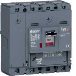 HES101GC - Disjuntor P160 LSnI 4P-4D 100A 70kA HAGER EAN:3250613145637