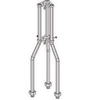 Higher iTed Tower 180 Zinc+RPR 1m (ØMáx Mast 46mm)