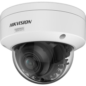 Hikvision câmara IP Domo gama PRO ColorVu3.0 - Resolução 6 MPx (3200x1800) - Lente Motorizada 2.8~12 mm - ColorVu3.0: imagem a cores HIKAI-ISP F1.2 1/1.8" - AcuSense 3.0 | Luz híbrida 40 m | Captura de rosto - Alarmes IP67 | IK10 | NEMA 4X | PoE