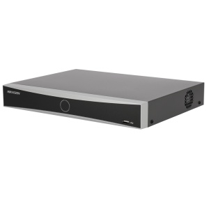 Hikvision - Gama PRO - Gravador NVR 4 CH IP PoE 50 W max. - Resolução máxima 12Mpx@1ch | Audio - Largura de banda 40 Mbps | Suporta 1 disco rígido - Deteção de movimento 2.0 | Reconhecimento facial
