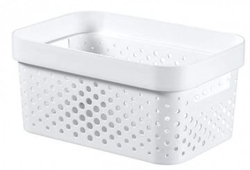 Infinity 4.5L White Recycled Basket
