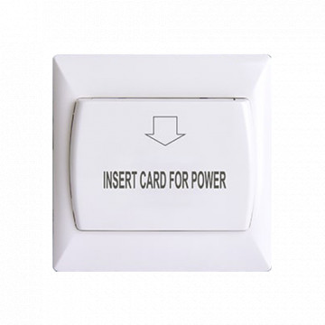 Interrupteur de carte de l'hôtel - Compatible avec tout type de carte - Position LED - Fabriqué de PC résistant au feu - sortie de relais - Installation facile