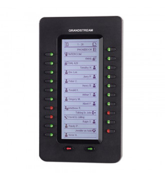 IP Terminal Keyboard Module Operator with 20 Programmable Keys, 2 Navigation Keys, LCD Panel, Black