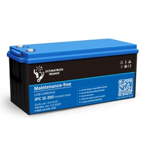 JPC-12-200 – 200 Ah 12 V Blei-Kohlenstoff-Batterie mit langsamer Entladung – ULTIMATRON
