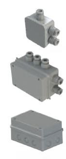 JSL Caixa estanque com entradas marcadas (para uso de bucins PG) (Série 200) Preço por Un.