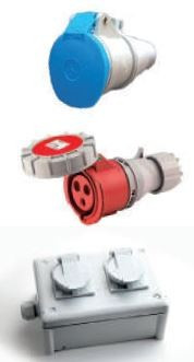 JSL IP44 Mobile Patch of 16 AMP and 230 VOLT - For Cables 8 - 13 (Ømm2) Price per un.