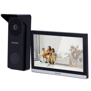 Kit de videoporteiro - Tecnologia 4 Fios híbridos HD e Wi-Fi - Placa e monitor | Permite 2 monitores mais - Conexão por 4 fios - Aplicação móvel com P2P | Relés internos no monitor - Montagem à superfície IP65, IK08