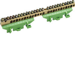 Km25e - bar. Earth Screw 1x25+11x16+13x10 Hager Ean: 3250613831271